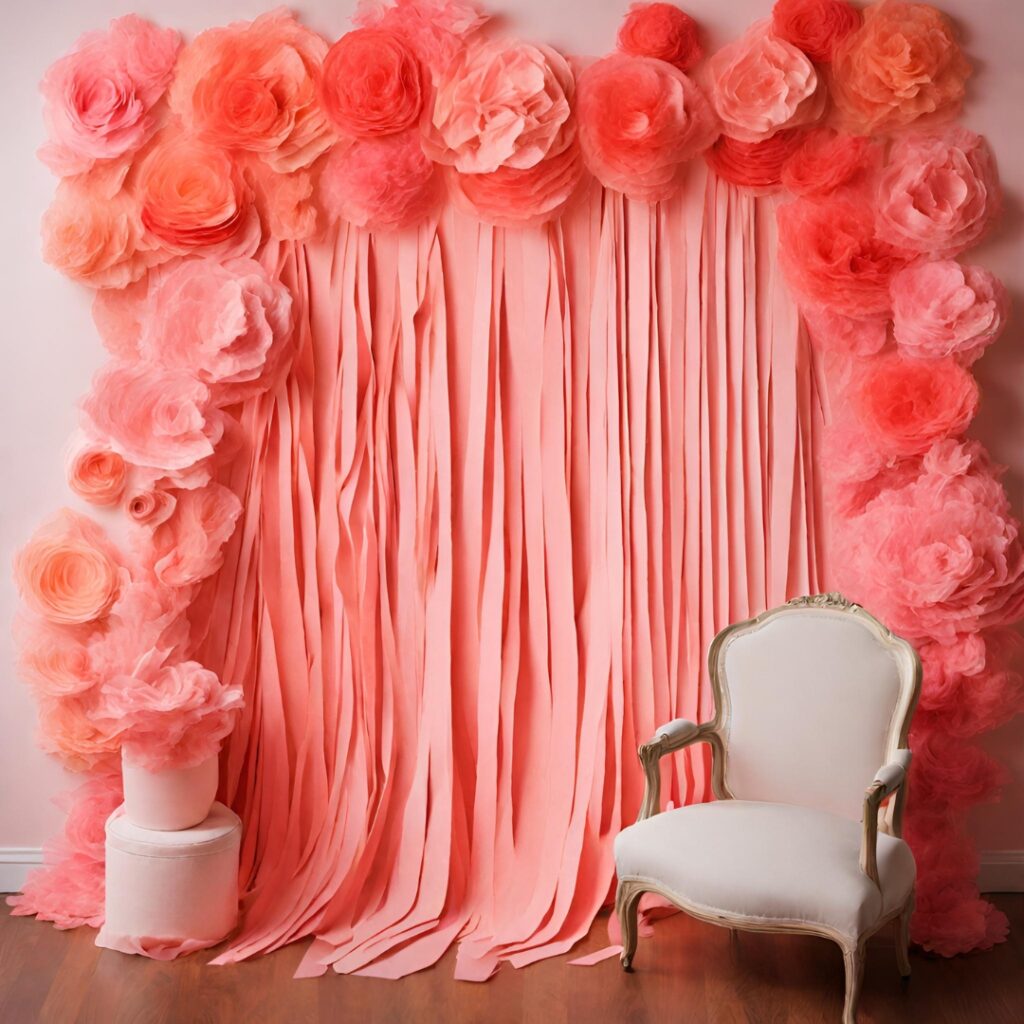 Crepe Paper Photo Booth Backdrop