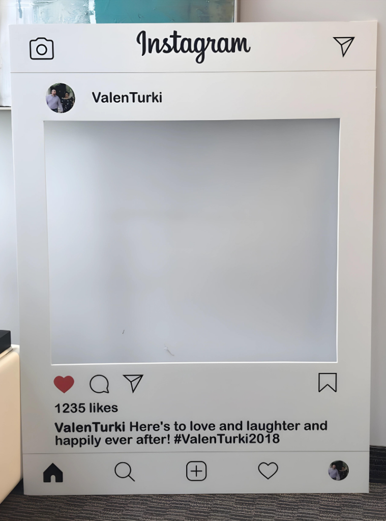 Instagram Inspired Photo Booth Frame