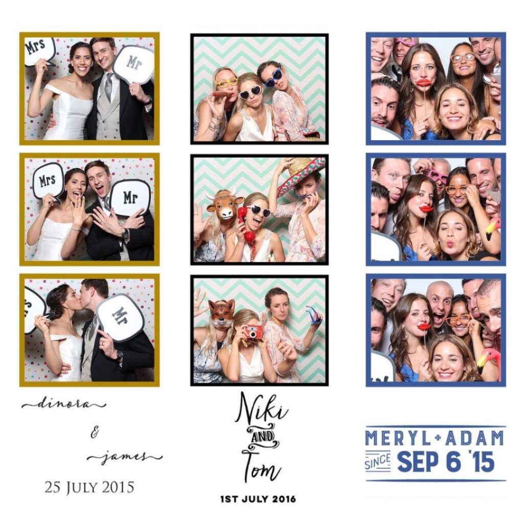 Unique photo booth strips