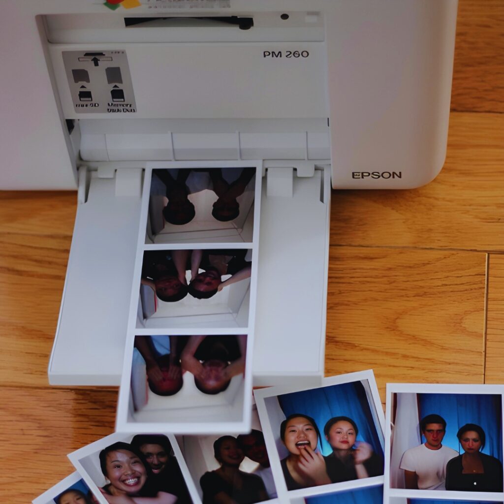 how to print photo booth strips