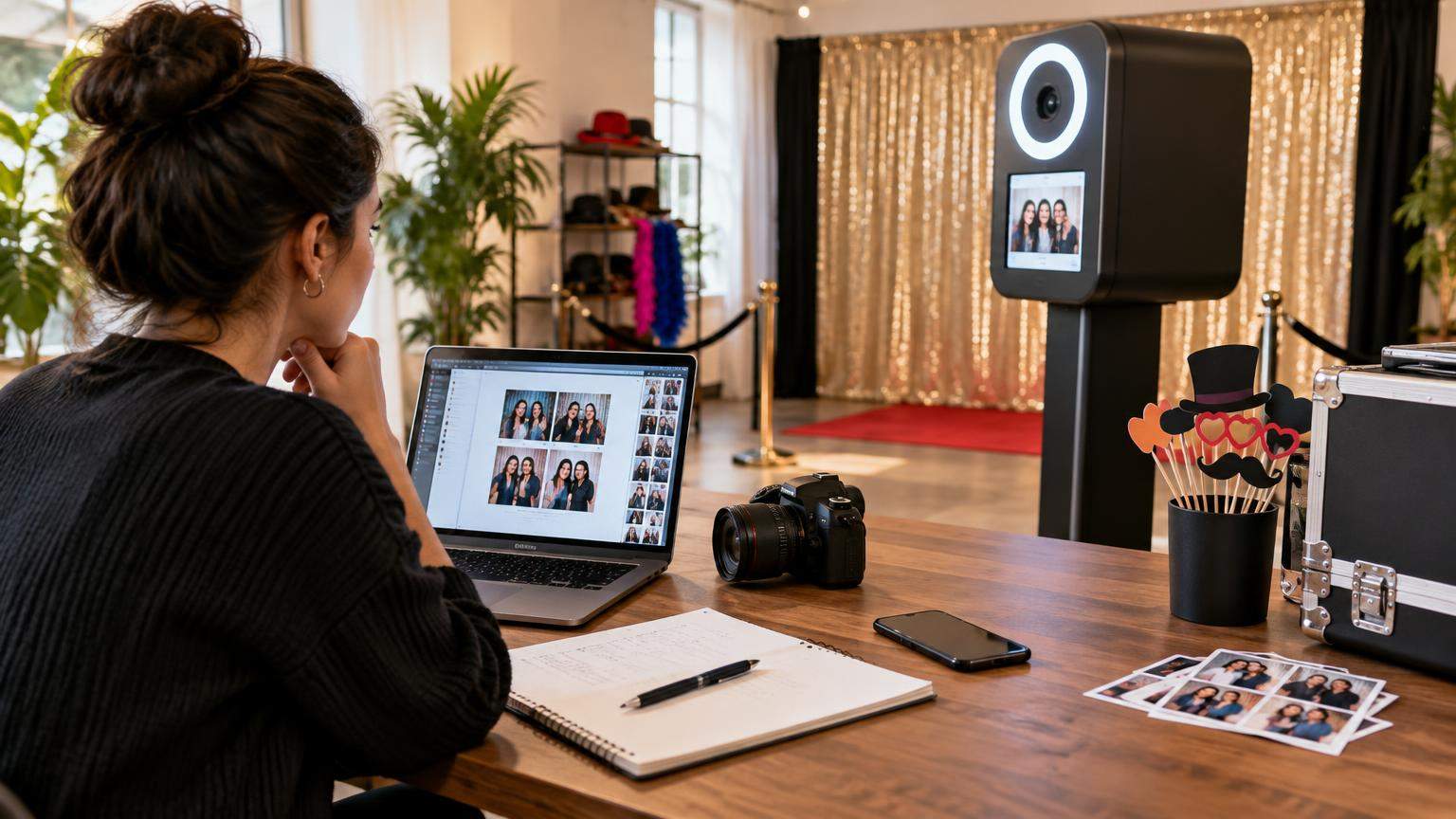 AI editorial illustration: How to Start a Photo Booth Business in 2026: Costs, Equipment and First Bookings (featured)