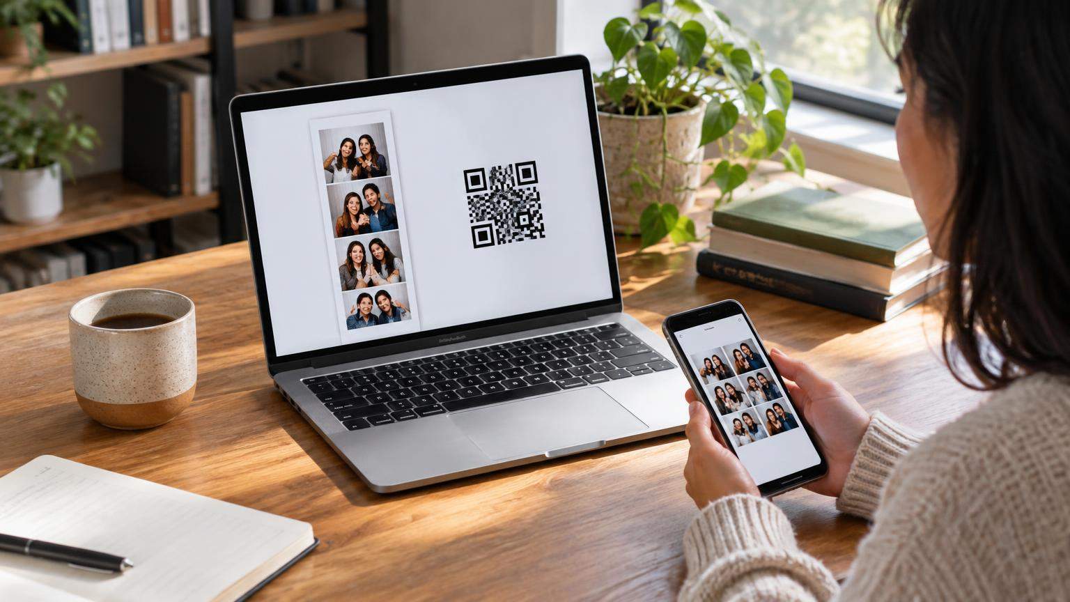 AI editorial illustration: QR Code Photo Booth Sharing in 2026: How It Works and Setup Guide (inline2)